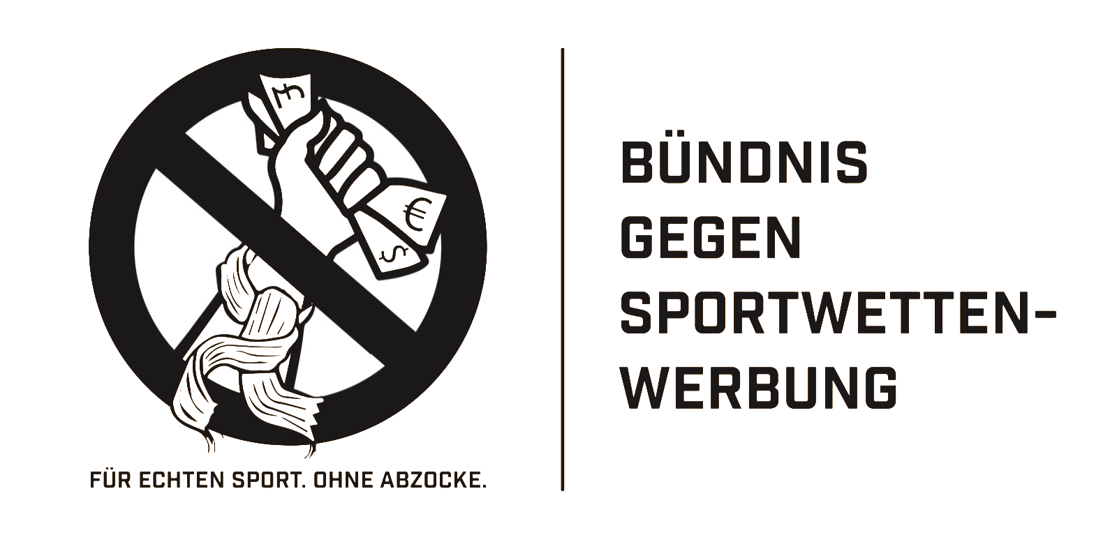 Logo des Buendnis gegen Sportwetten-Werbung